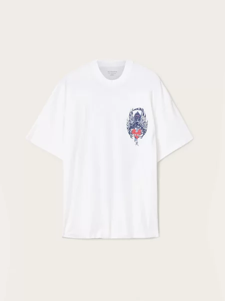 Футболка All Saints Scimitar білий