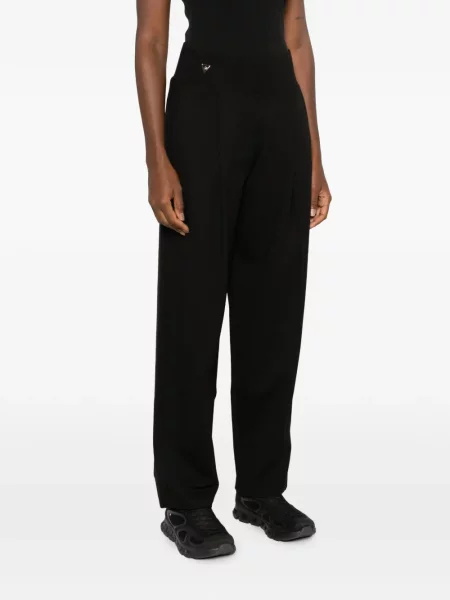 Pantaloni Macron cu autograf negru