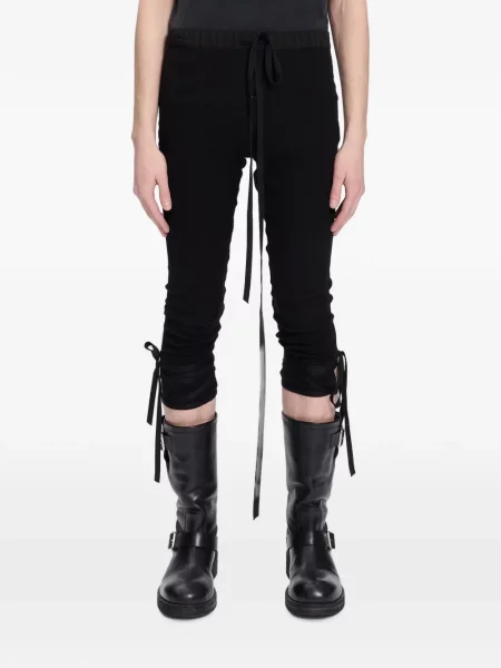 Pantaloni Ann Demeulemeester tricotate negru