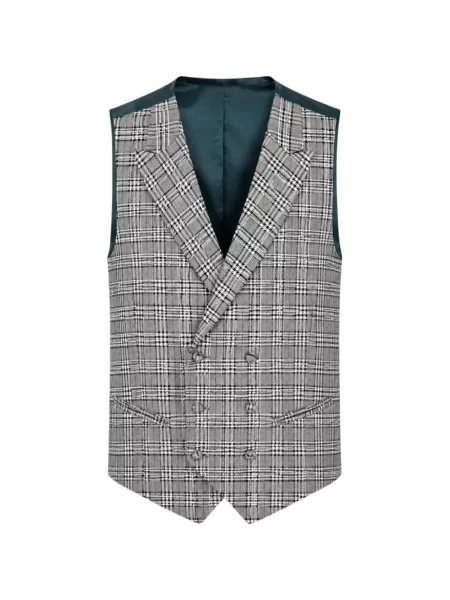 Vestă Etiem Textil S.l. cu două rânduri de nasturi gri