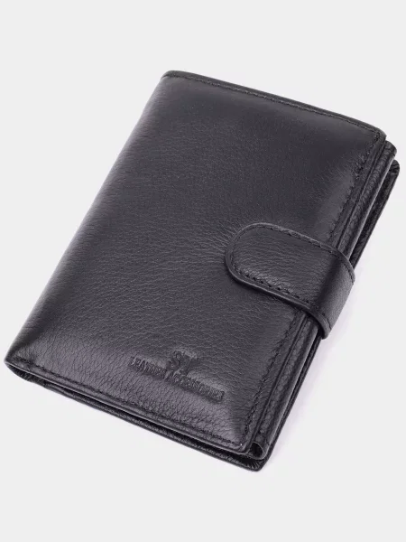 ST Leather Accessories Гаманець Шкіра чорний