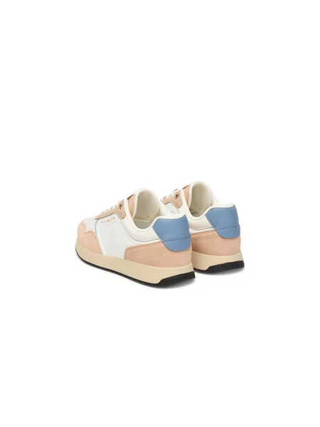 Tommy Hilfiger Tenisice Mix Material Runner Écru bijela