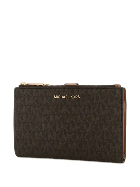 Portofel Michael Michael Kors cu imagine din canvas maro
