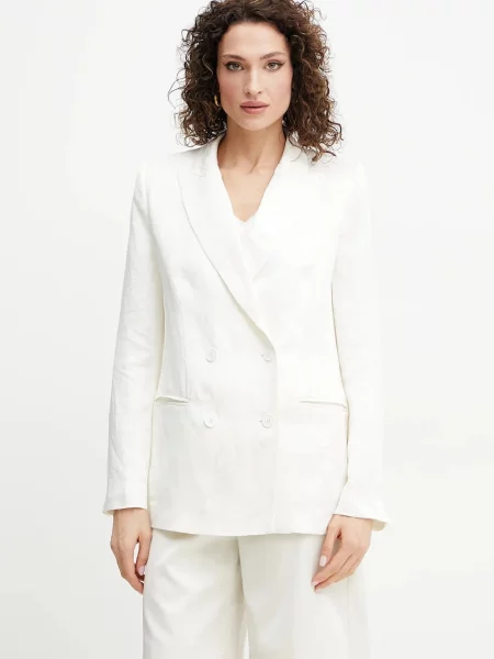 Twinset blazer din amestec de in bej