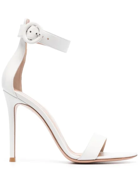 Sandale Gianvito Rossi din piele alb