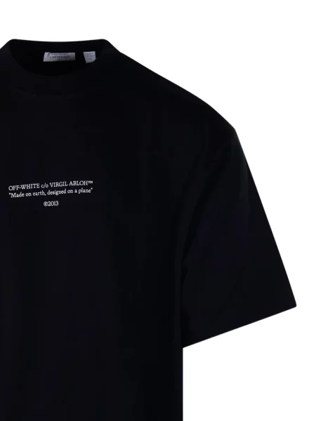 Tricou Off-white cu decolteu rotund alb