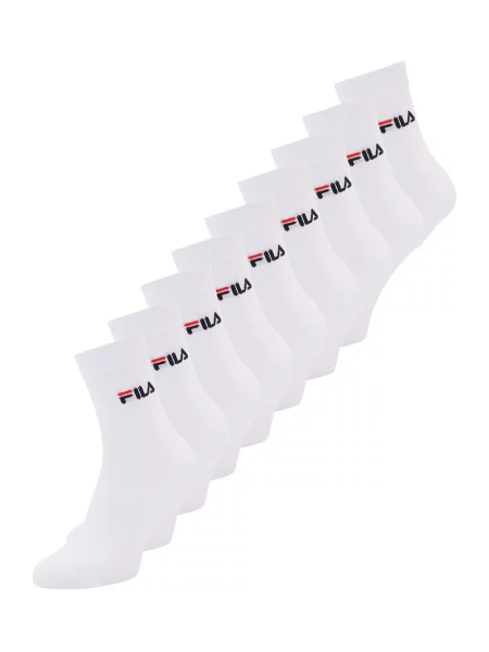 FILA Șosete roșu intens / negru alb