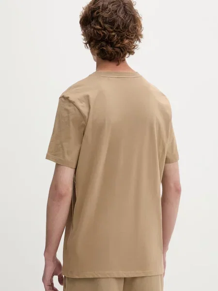 HUGO T-shirt z Dulivio beżowa
