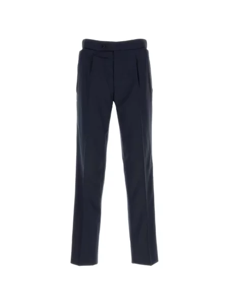 Pantaloni Brioni de lână plisate albastru