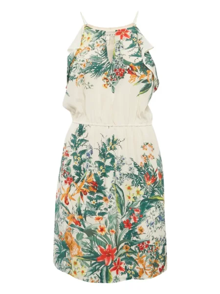 Rochie mini Sandro cu model floral cu imagine verde