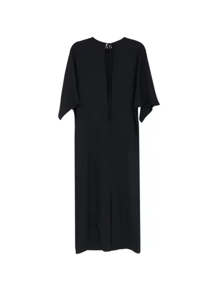 Rochie midi Stella Mccartney asimetrică negru