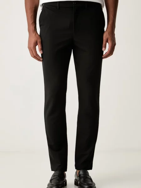 Tommy Hilfiger pantaloni regular pentru bărbați negru