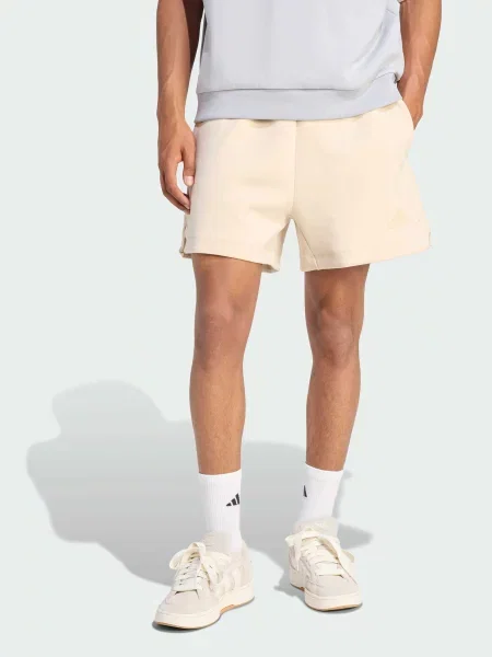 Повседневные шорты Adidas бежевые