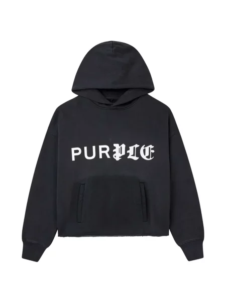 Hanorac cu glugă Purple Brand cu imagine negru