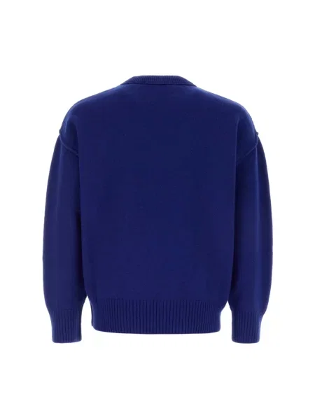 Sweter Ami Paris wełniany niebieski