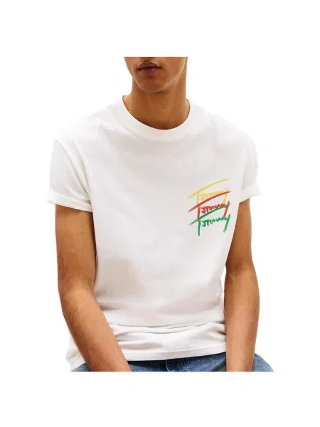 Tricou Tommy Jeans bej