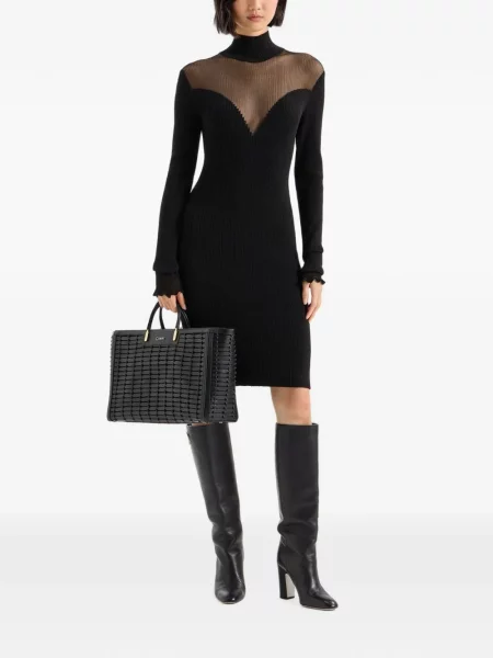 Rochie mini Genny tricotate negru