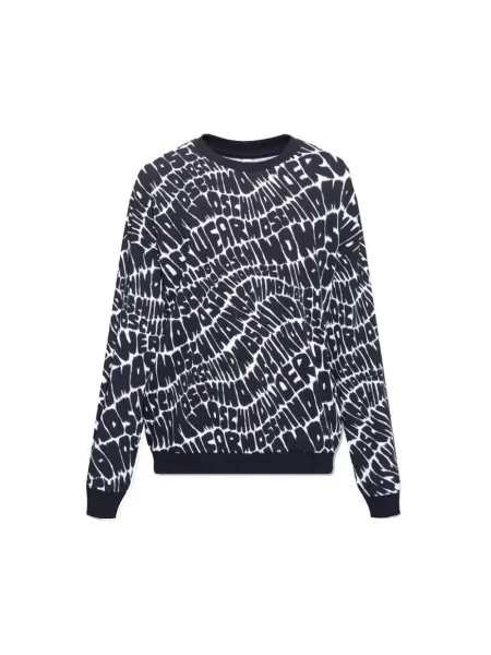 Bluza Moschino z okrągłym dekoltem czarna