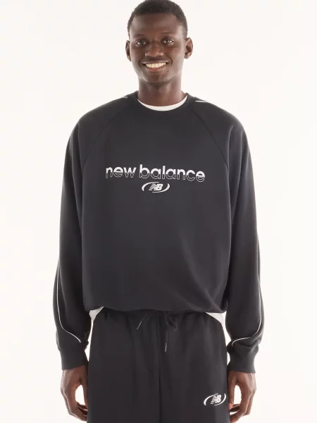 Махровый свитшот New Balance черный