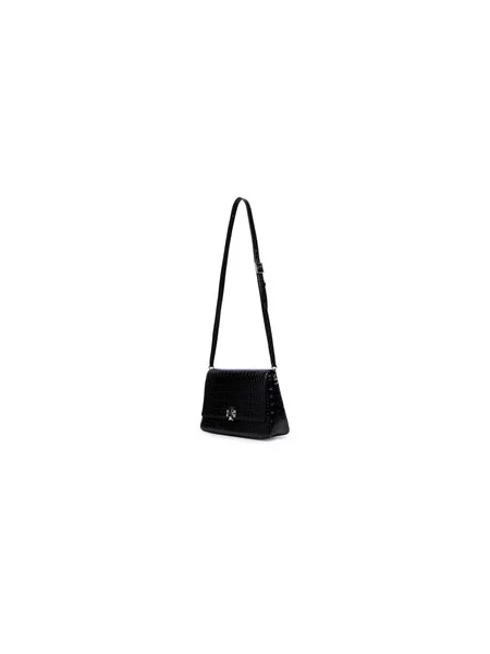 Tory Burch Rankinė Charlie Embossed Croc Shoulder Bag juoda