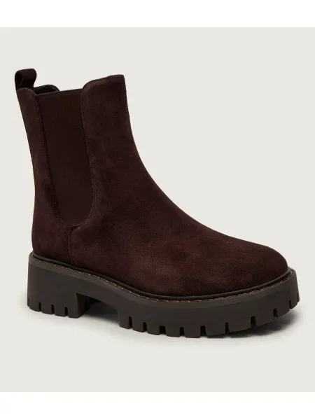 Michael Kors Botine Asher | piele întoarsă maro