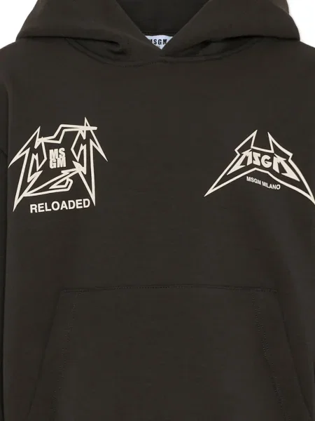 Bluza z kapturem dziecięca Msgm czarna