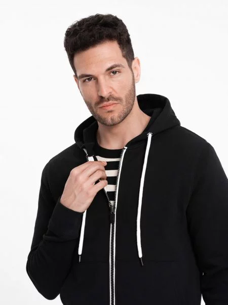 Mikina s kapucňou Ombre s kapucňou čierna