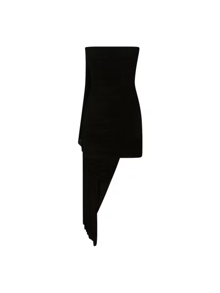Sukienka mini Alexander Wang asymetryczna czarna