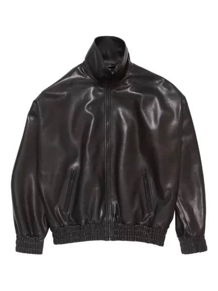 Geanta de piele Acne Studios negru