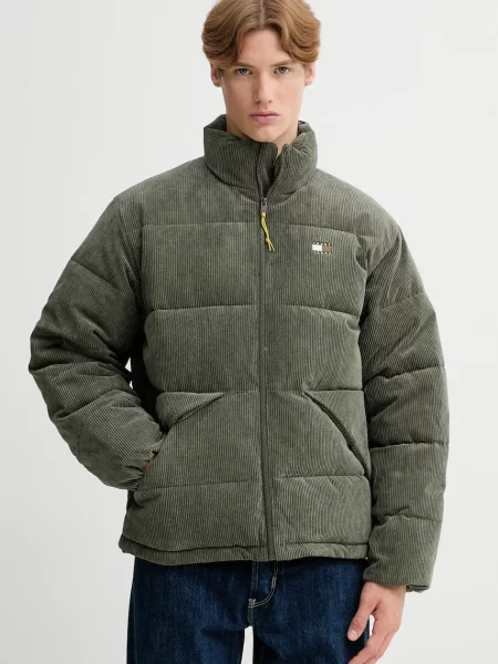 Джинсово яке Tommy Jeans зимен модел зелено