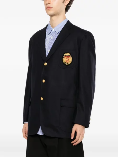 Sacou Junya Watanabe Man cu broderie albastru