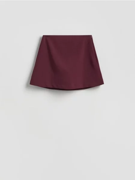 Reserved Спідниця-шорти з додаванням бордовий