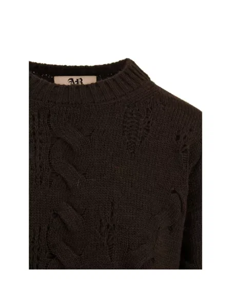 Sweter Aniye By wełniany brązowy