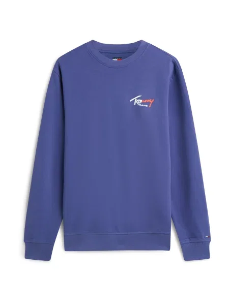 Palton Tommy Jeans cu autograf alb