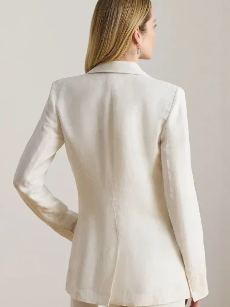 Lauren Ralph Lauren однобортний піджак з льоном