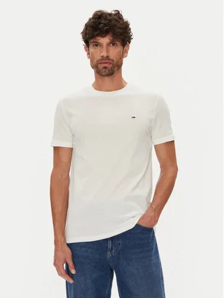 Тениска Tommy Jeans 2 броя с изчистен дизайн синьо