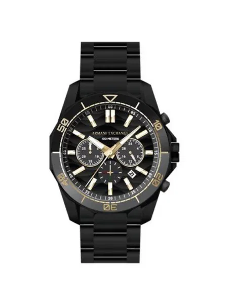 ARMANI EXCHANGE Analogové hodinky zlatá černá