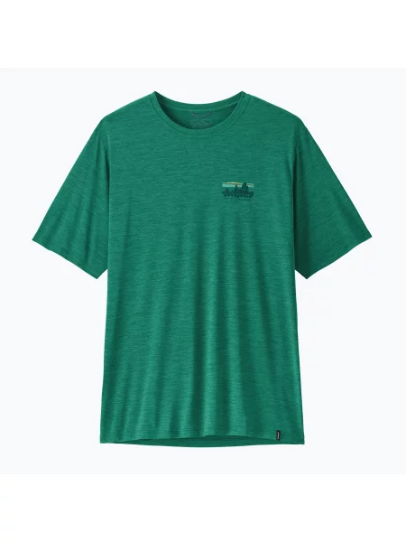 Tricou pentru bărbați Patagonia Capilene Cool Daily Skyline gem green/light gem green x-dye verde