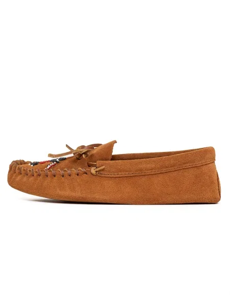 Minnetonka Mocasini maro coniac / roșu / negru alb