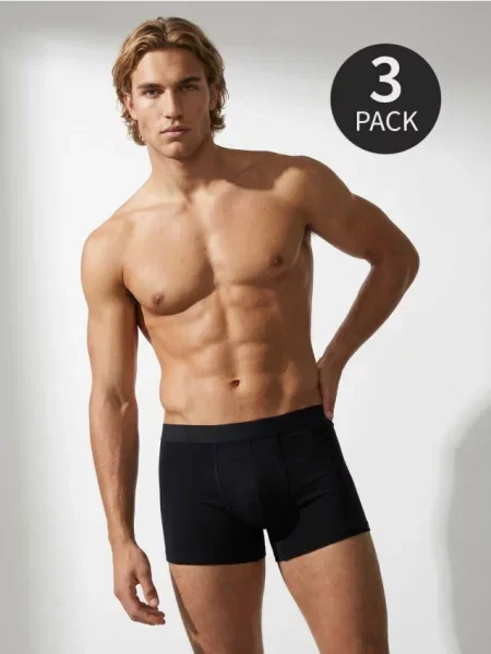Sinsay boxerky 3 pack černá