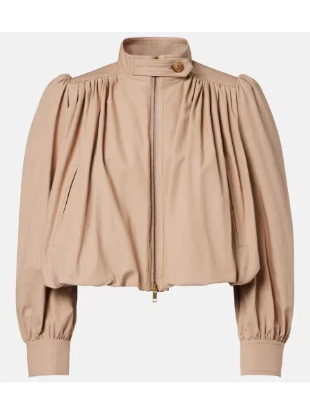 Geacă Chloé din canvas bej