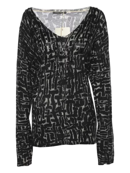 Pulover Marina Rinaldi tricotate negru