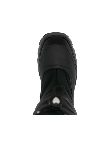 Pantofi Love Moschino cu motiv cu inimi negru