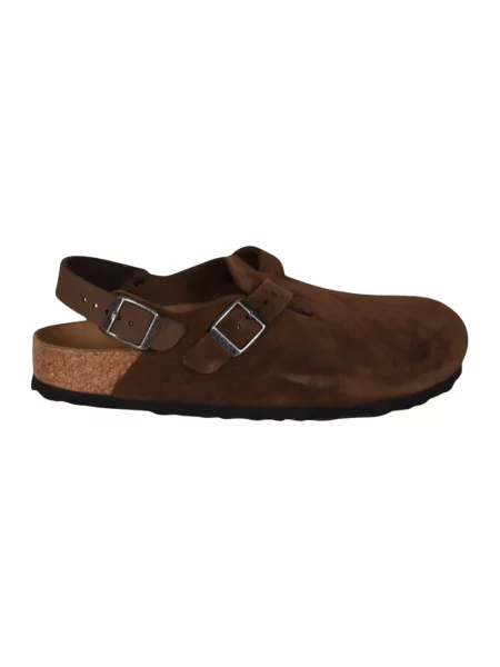 Sandały Birkenstock skórzane brązowe