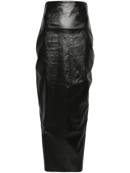 Fustă din denim Rick Owens negru