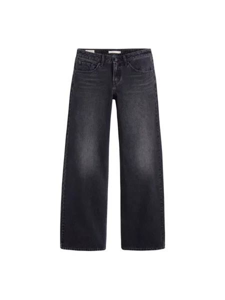 Jeans o kroju straight fit z czystej bawełny w fasonie Levi's® 300 czarne