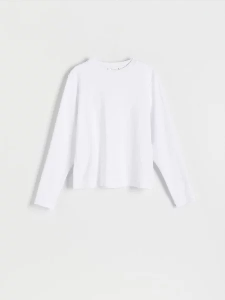 Reserved longsleeve biały