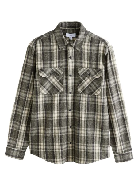 Next Košile / zelená / olivová béžová