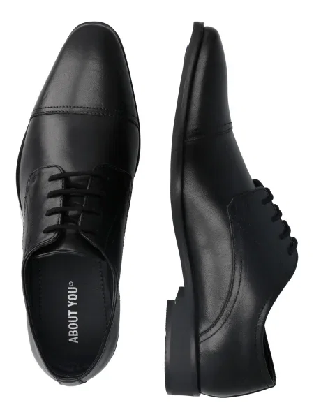 ABOUT YOU Pantofi cu șireturi David' negru
