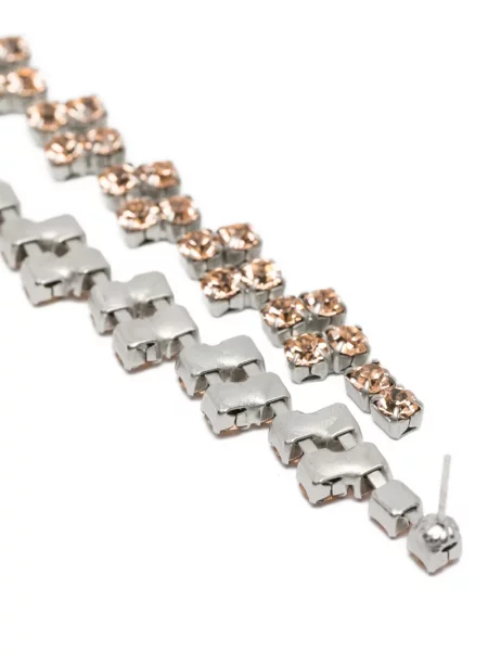 Cercei Forte_forte de cristal portocaliu